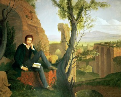 Percy Bysshe Shelley (1792-1822) 1845 da Joseph Severn